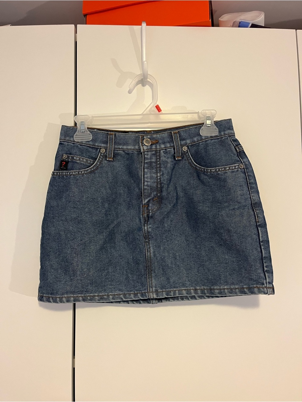 Guess Dark Blue Denim Mini Skirt